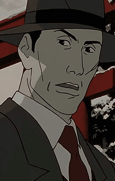 傷の男